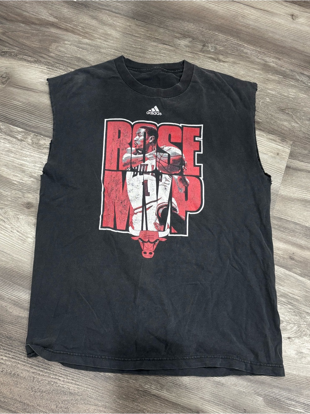 adidas “Rose MVP” Black Sleeveless Graphic Tank